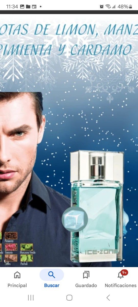 PERFUME FRESCO Y LIGERO PARA CABALLERO