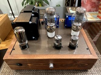 300B Stereo Tube Singled Ended Amplifier Edcor Trans 5U4 6SN7 SE 300B AMP.