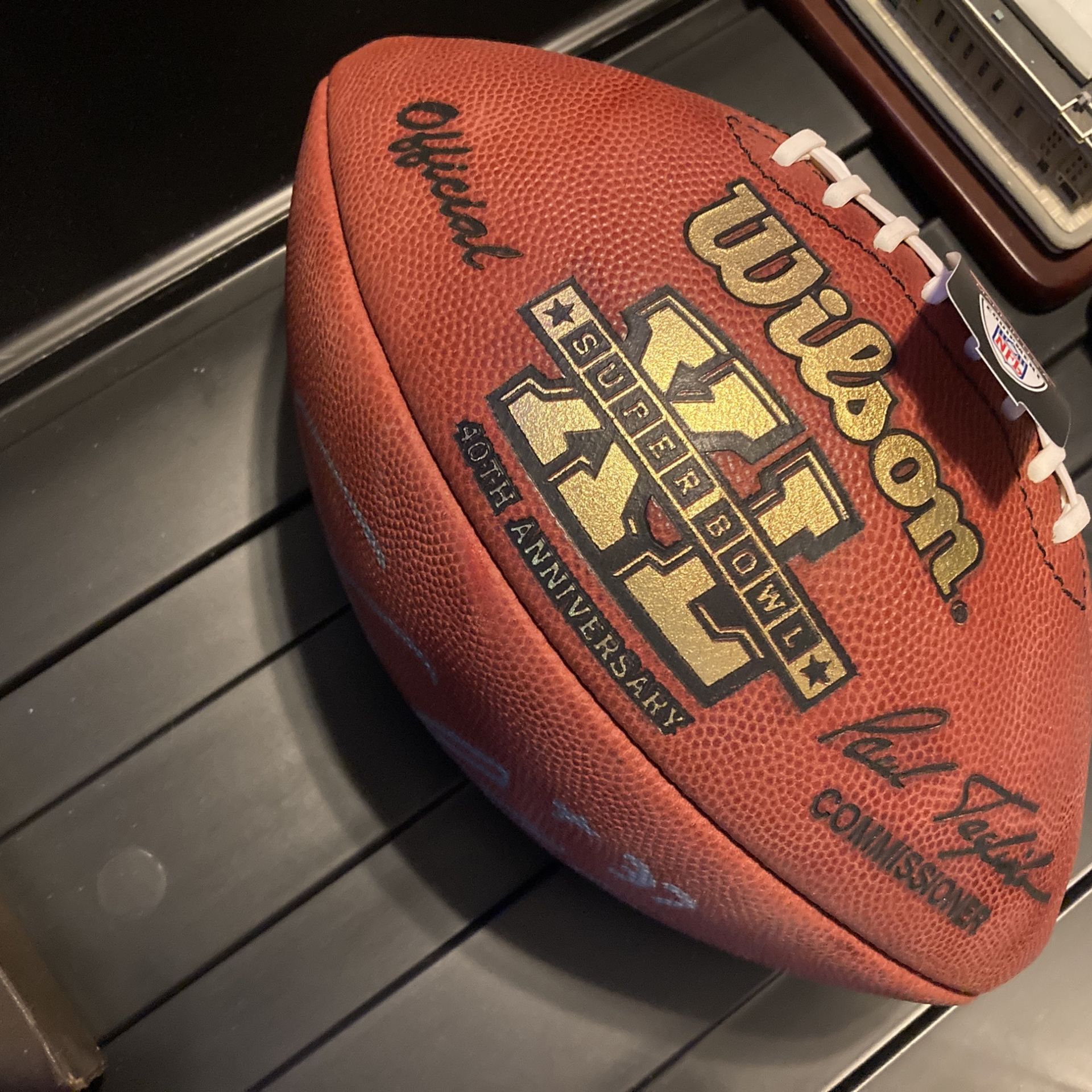 Official NFL Football Hand Signed By Seahawks RB Shaun Alexander