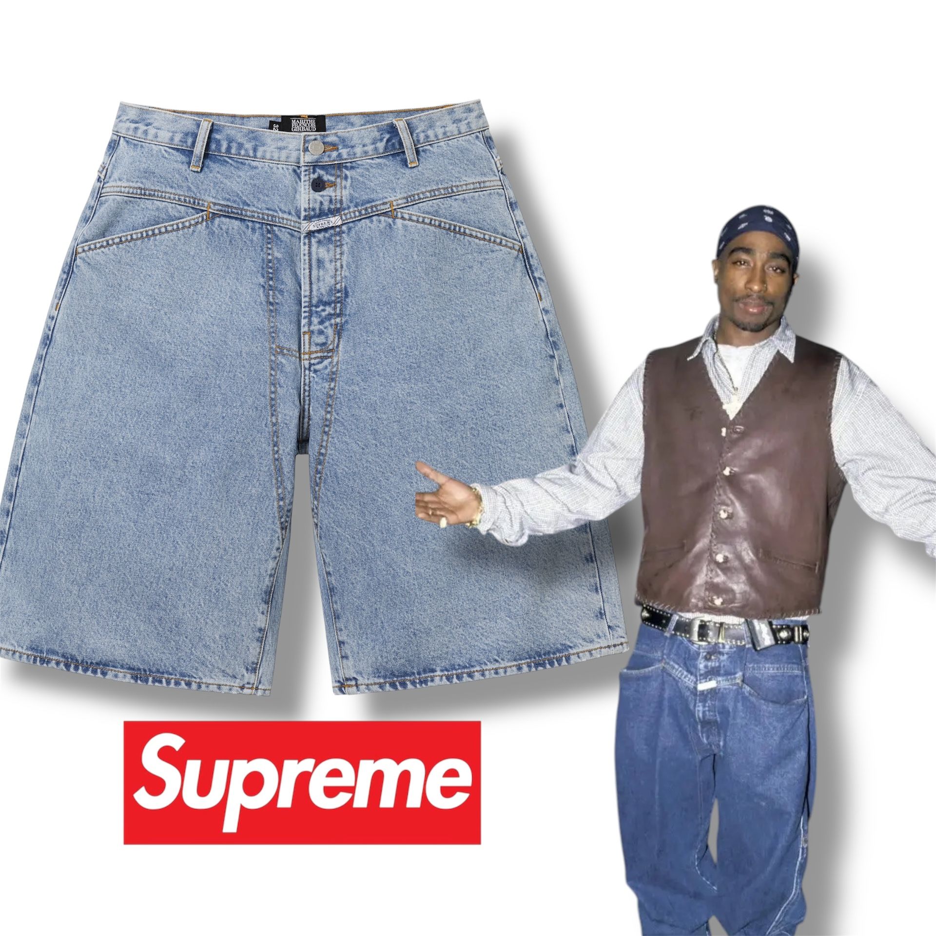 Supreme Marithe Francois Girbaud Baggy Jean Shorts Jorts