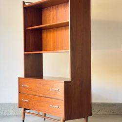 Rare Lane Acclaim Walnut Mid Century Storage Hutch 1960’s