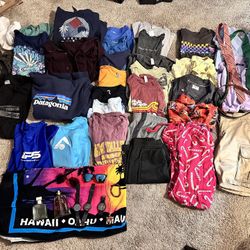 57 Pieces of Men’s Clothes (Shirts, Pants, Shorts) Plus Accessories S, M, L