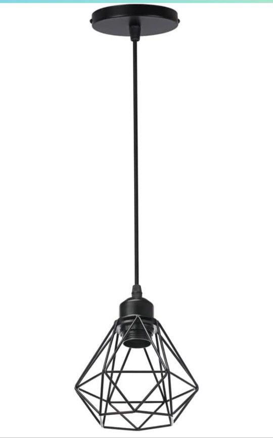 V-intage Barbed Wire Industrial Pendant Light Metal
