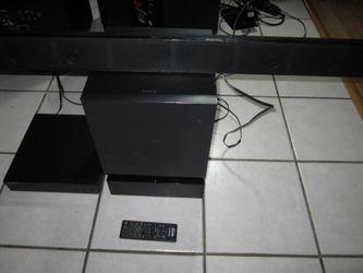 SONY Hi-End 3D 40" SoundBar with AV Receiver & Wireless Powered Sub, 400W!