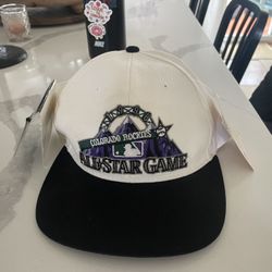 1998 MLB All-Star Game 2-Tone Colorado Rockies Logo 7 Vintage Snapback Hat - NWT