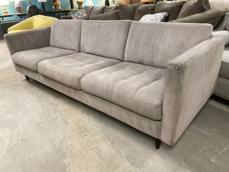 BOCONCEPT MCM style Tufted Grey 3-Seat Sofa