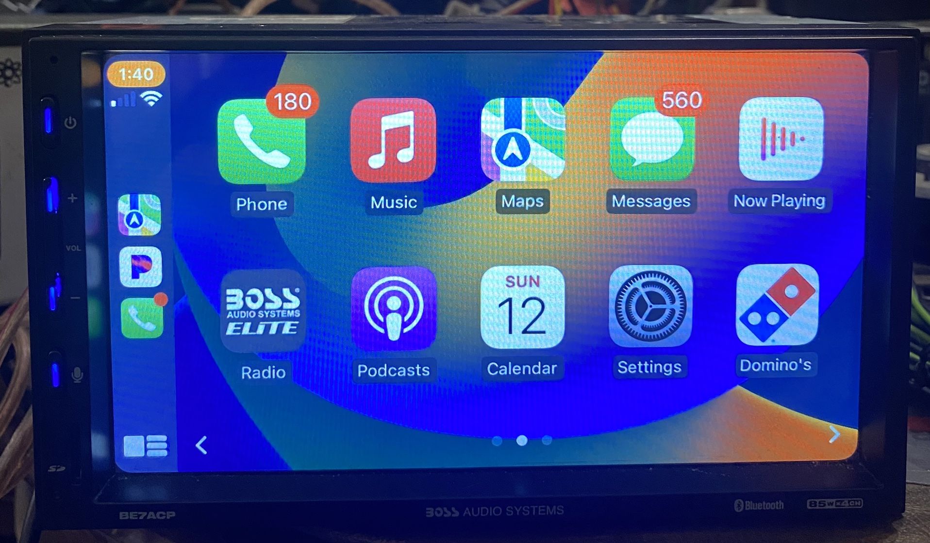 Shallow Mount Double Din Touchscreen Multimedia Headunit With Apple Play And Android Auto