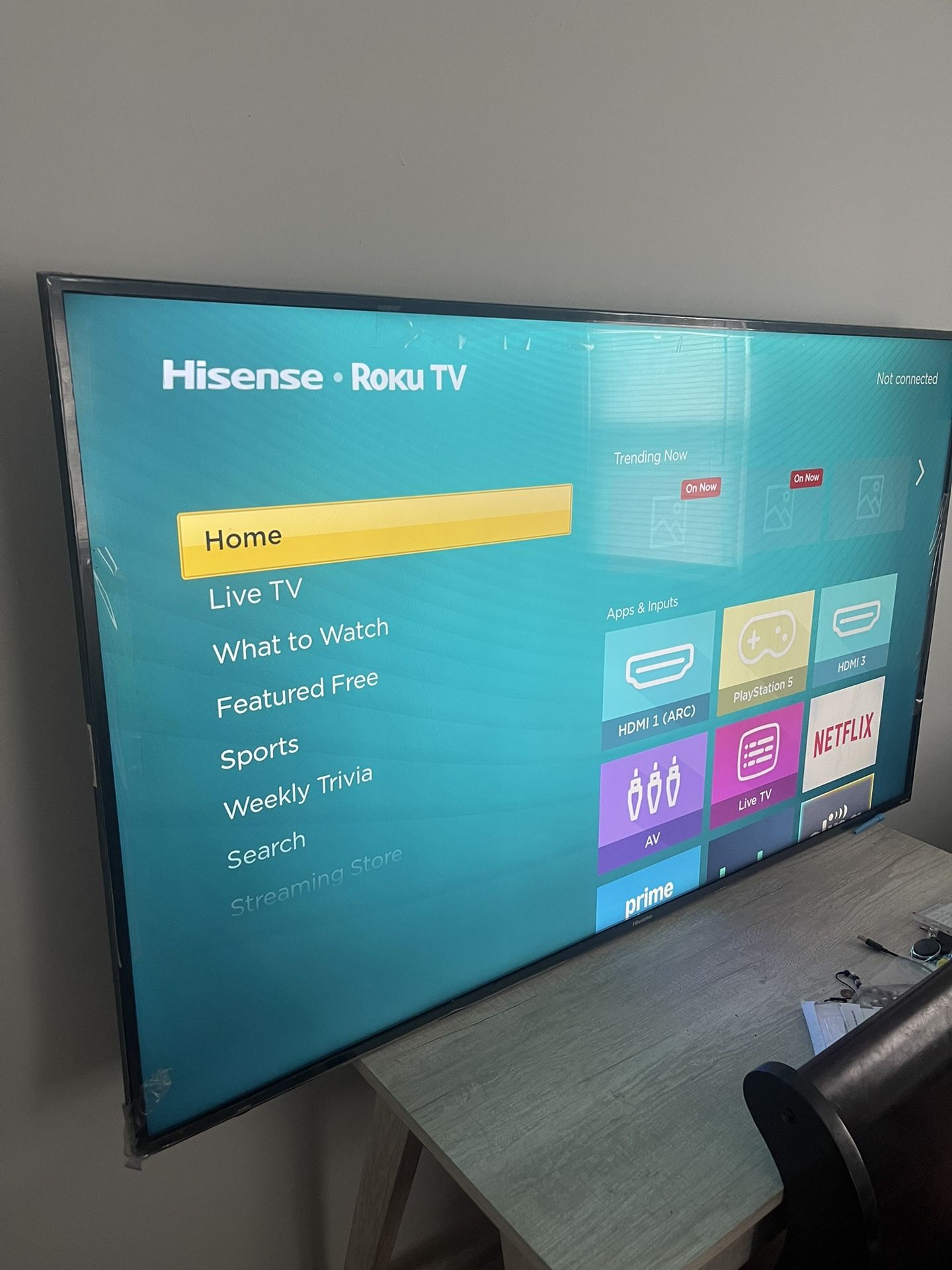 65 Inch Hisense TV