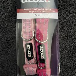 Reflective & Padded Sports Dog Collar 2 Pack Small