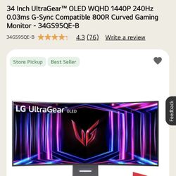 CURVED MONITOR IN BOX