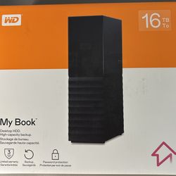 Western Digital 16 TB MyBook USB 3 External Hard Drive