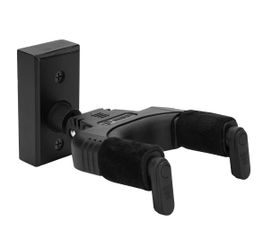SONDERY Wall Mount Guitar Hanger Auto-Lock 45° Rotating Hook, Black