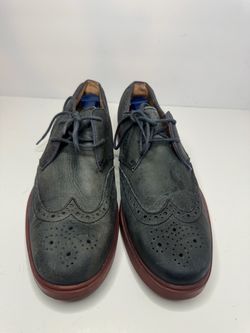Polo Orrick Wing Tip Oxfords Slate Gray Mens Size 10.5D