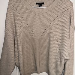 beige sweater