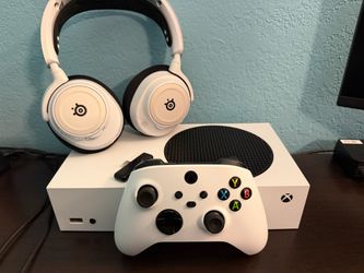 Xbox Series S with headset