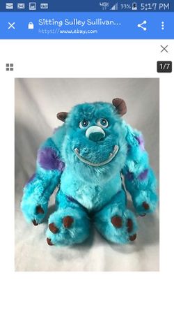 Monsters, Inc. plush Sully doll, Disney Pixar