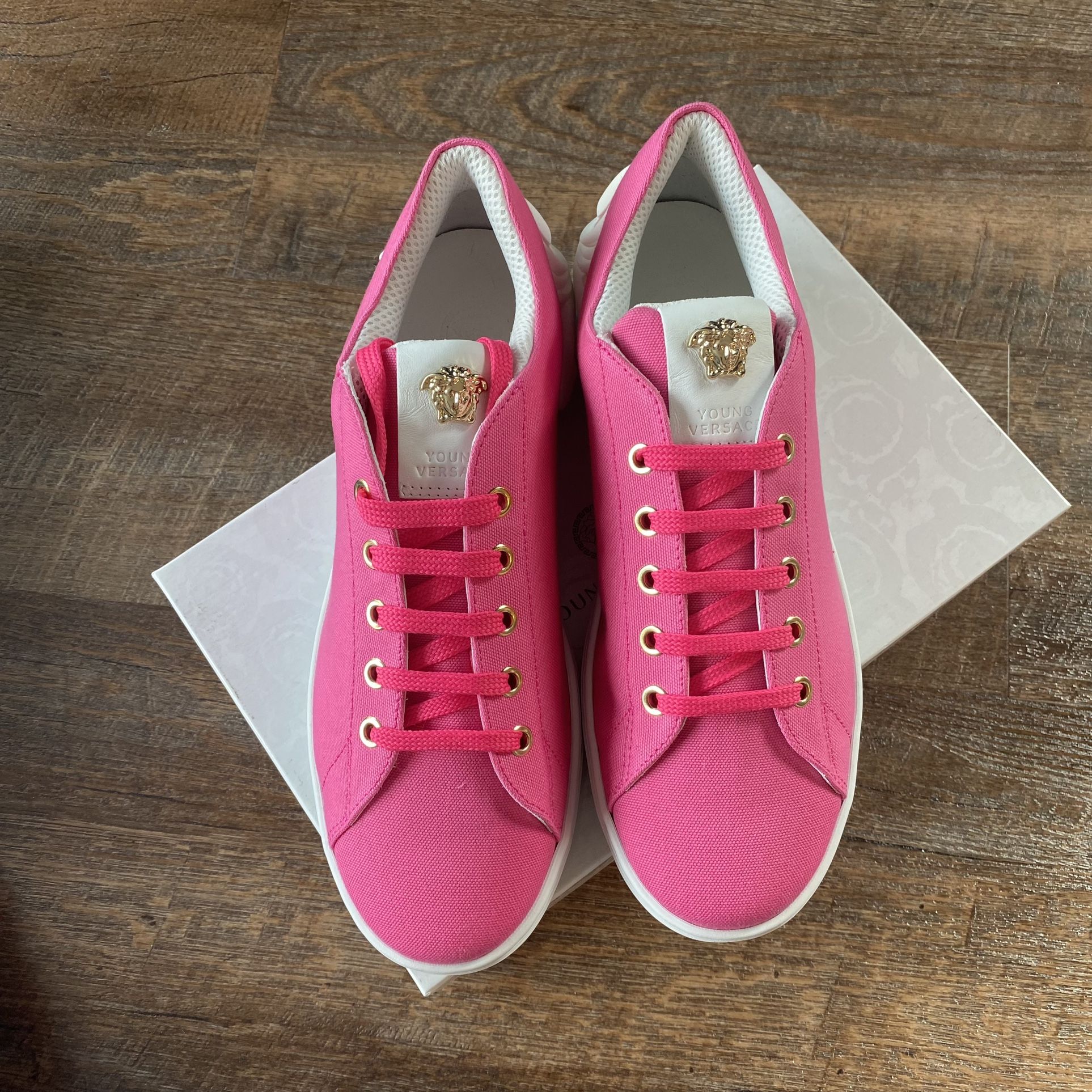 New Versace Young Pink Medusa Sneakers