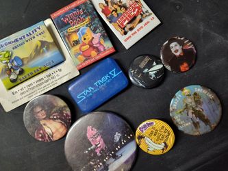 Vintage Button Pin Lot Bundle #3