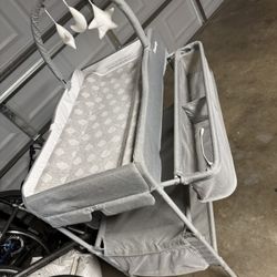 Baby Changing Table & Big White Rug 