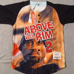 Men's Size Xsmall Above Thebrim 2 Pac Movie Jersey Stitched New Rap Hip Hop