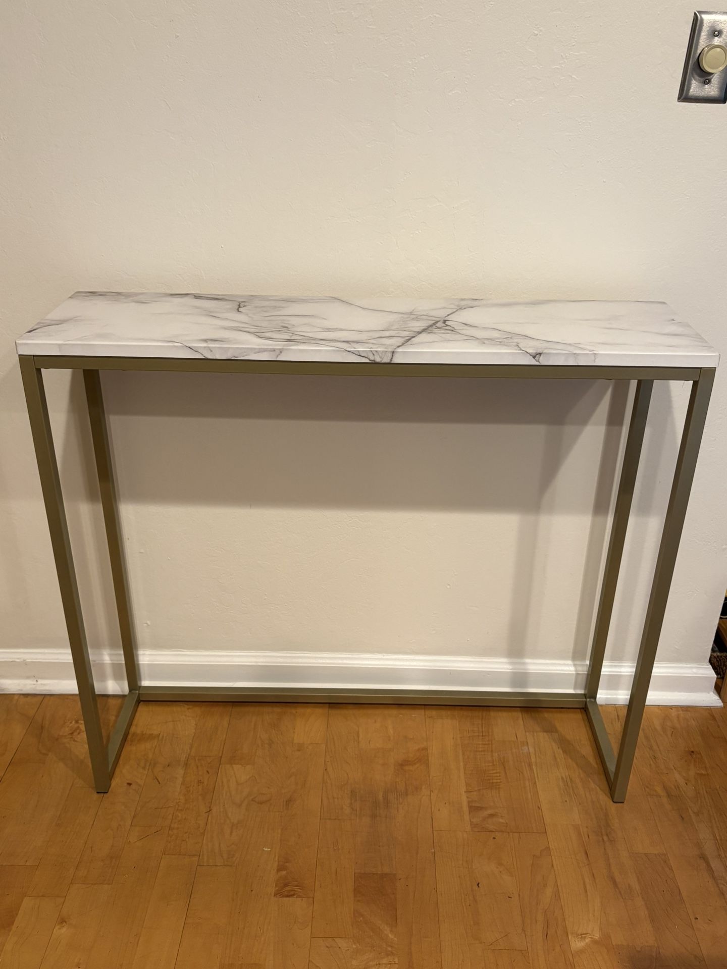 Console Table - 36” Marble Print Top