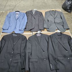 4 Suits And 2 Jackets. Size 46 Long