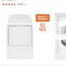 Hotpoint 6.2 cu. ft. White Electric Vented Dryer with Auto Dry