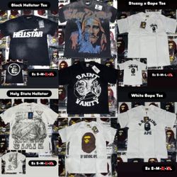 Bape x Hellstar x Saint Vanity x Vale T-Shirt Bundle