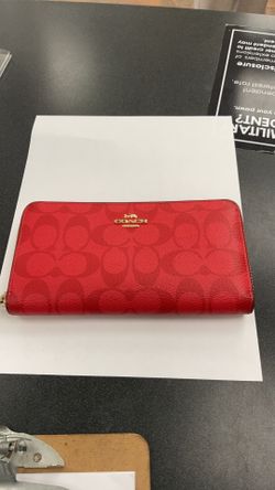 Red Coach Wallet