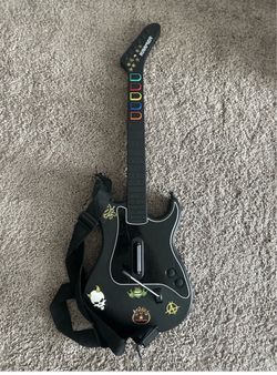 Guitar Hero Kramer Striker Red Octane Wireless Guitar PS2 NO DONGLE