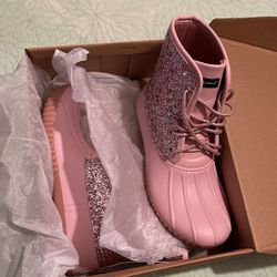 Pink Rain Boots 