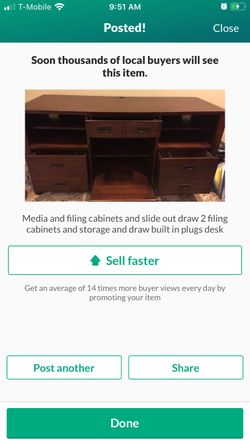 Media desk from hooker furniture