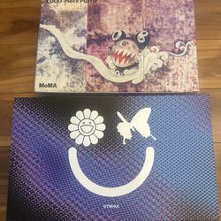 Takashi Murakami x Post Malone Beer Mug Set & MoMa Puzzle