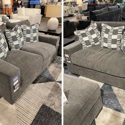 Loveseat and Chair (Mathis Home)