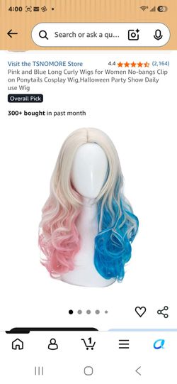 Suicide Squad Harley Quinn Wig and Choker Necklace Costume