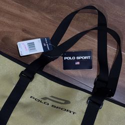 Ralph Lauren POLO Sport Tote bag gold BRAND NEW