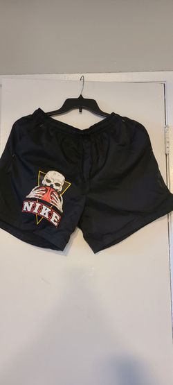 Nike Black Shorts with Skull Graphic
