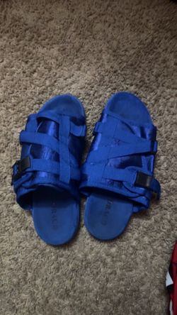 Blue Draco slides size 10