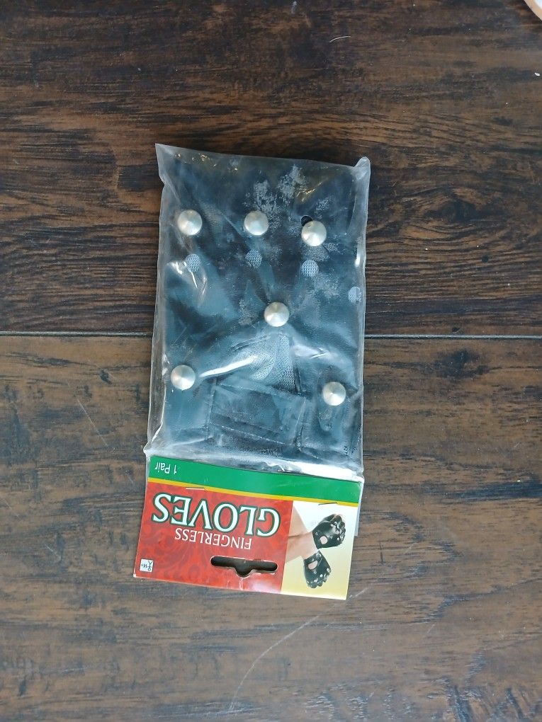 Faux Leather fingerless Gloves