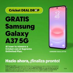 FREE SAMSUNG GALAXY A37 at Cricket