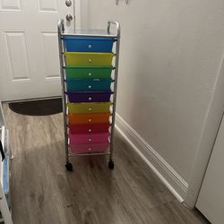 Colorful dresser for a child's room