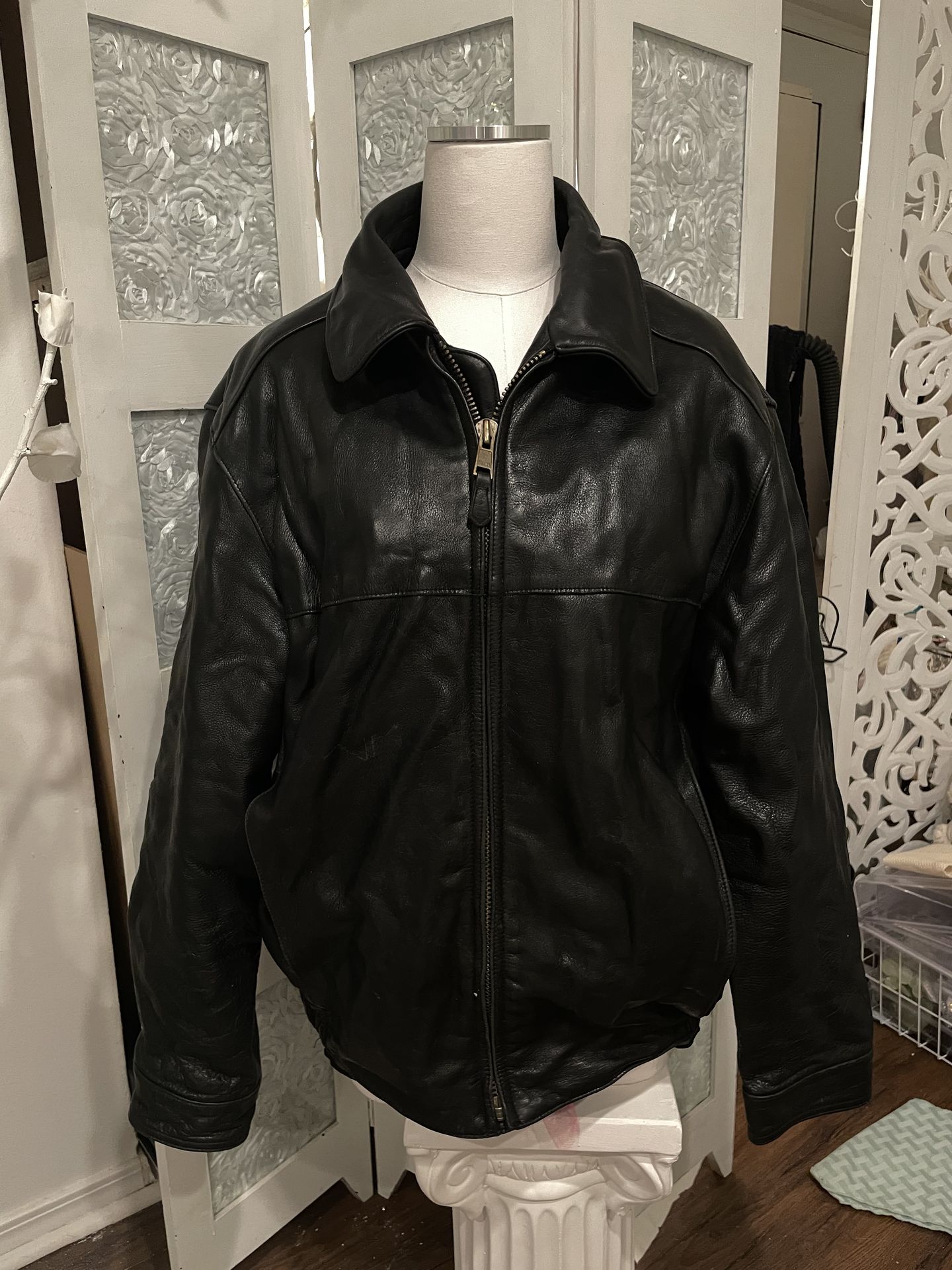 Leather jacket black