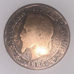 1865 Napoleon Coin