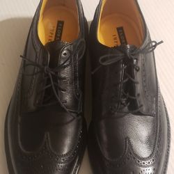 Florsheim  Imperial VTG ‘Kenmoor’ Wingtip Oxford Pebbled Calfskin Mens Shoes Size 10.
