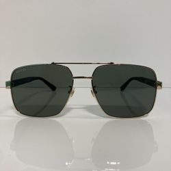 New Gucci GG0529S 001 Gold Square Metal Men’s Sunglasses 60mm