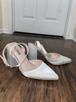 white mule pumps