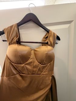 Bronze Gold Evening Gown
