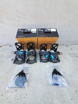 Burton Grom Kids Snowboard Bindings Size S - 2 Pairs