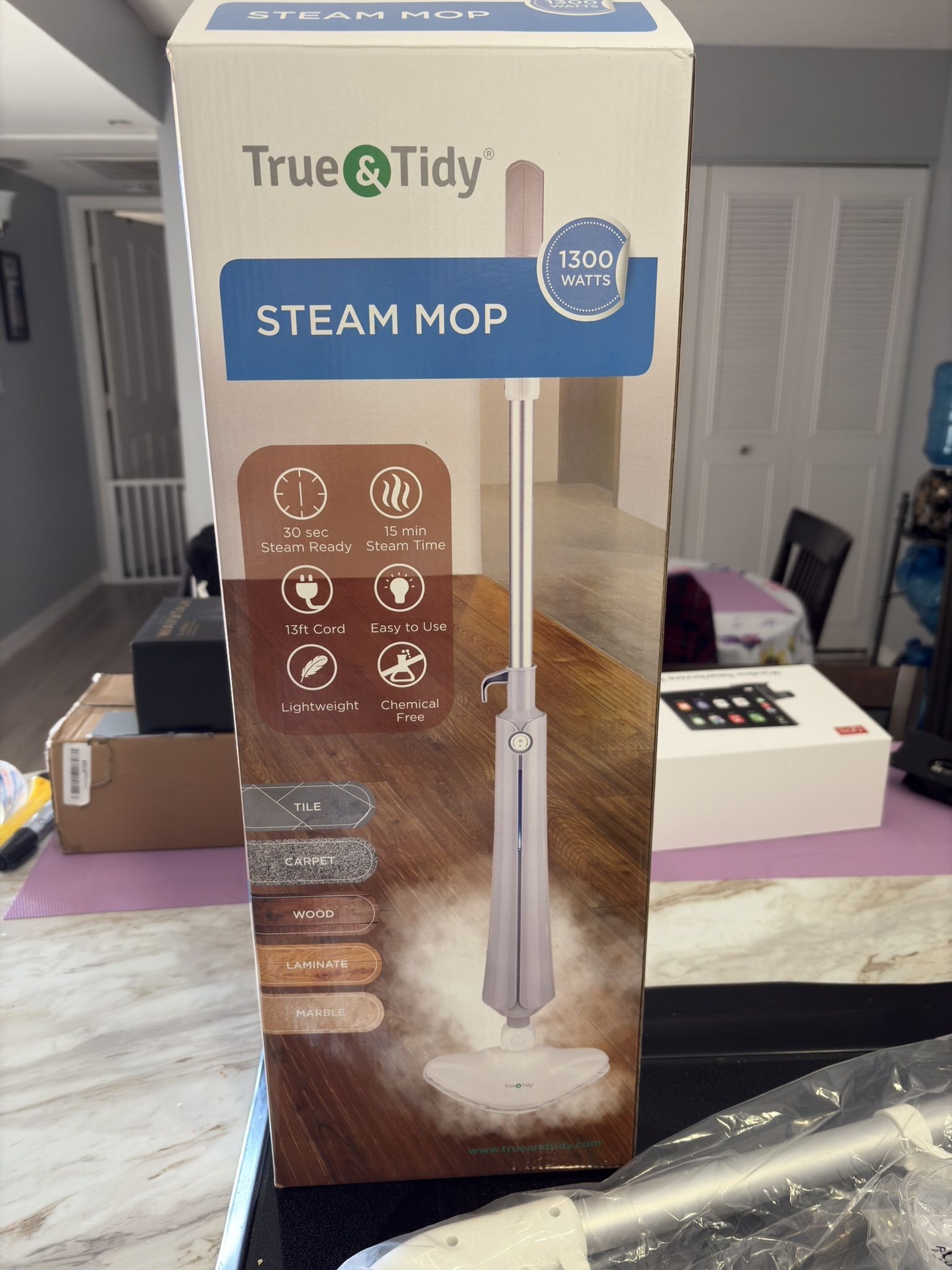 True & TIDY new multi surface steam mop