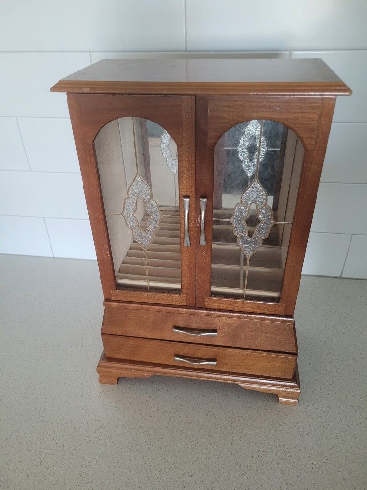 Antique 60s/70s Jewelry Armoire